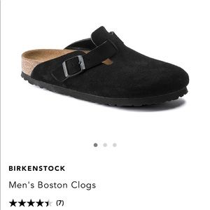 Mens Birkenstock Boston suede